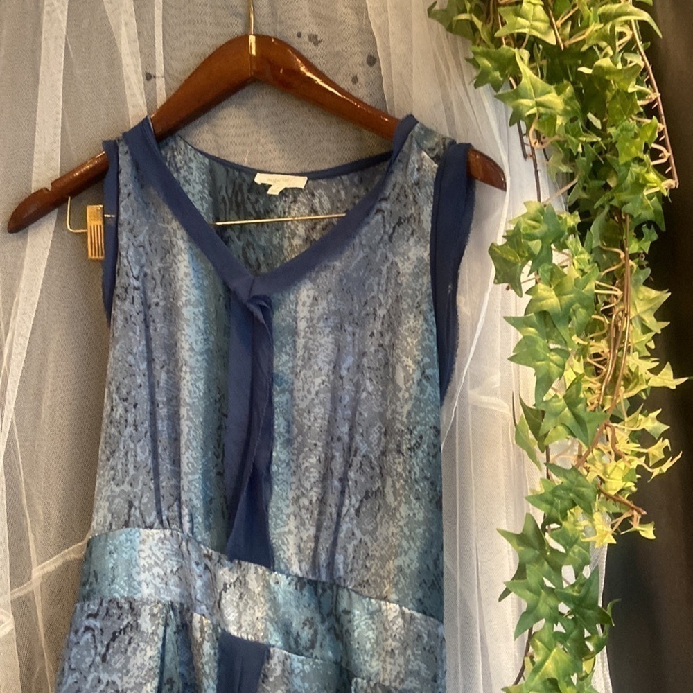 Mystree Boho Layered Maxi Silky Dress - Picture 6 of 10